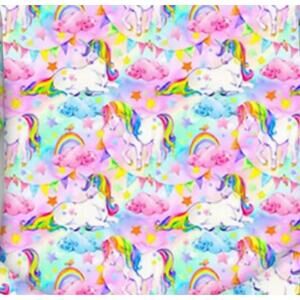 NEW CHARLIES PROJECT kid's bamboo blanket in unicorn dreams